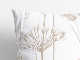 Bavlnená obliečka na vankúš - okrasné rastliny