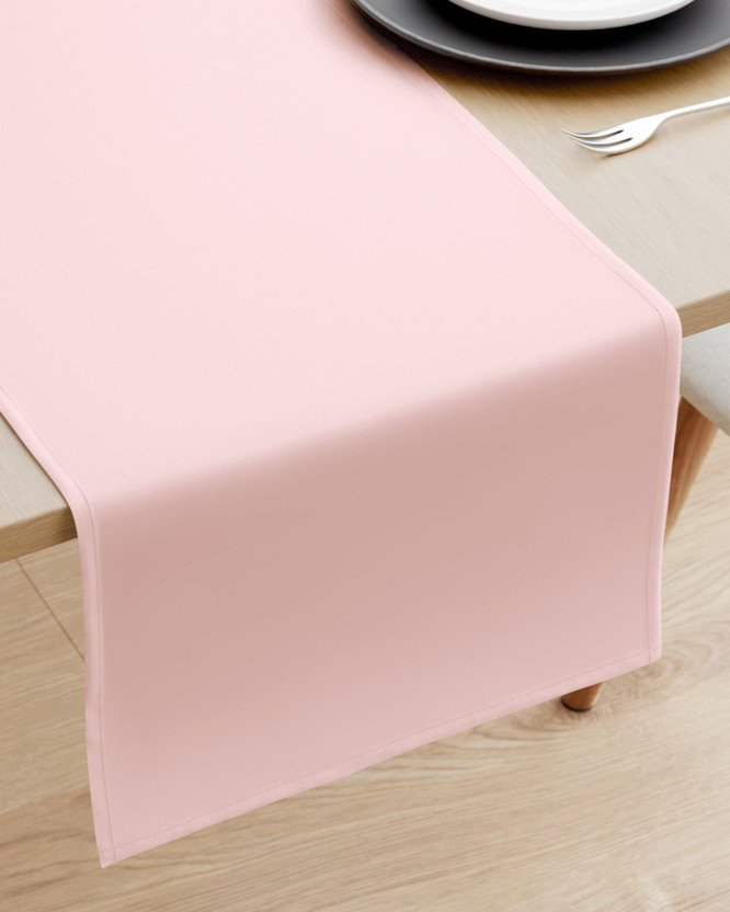 Behúň na stôl 100% bavlnené plátno - púdrovo ružový