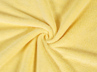Froté Velur žlté obojstranné, metráž š. 150 cm