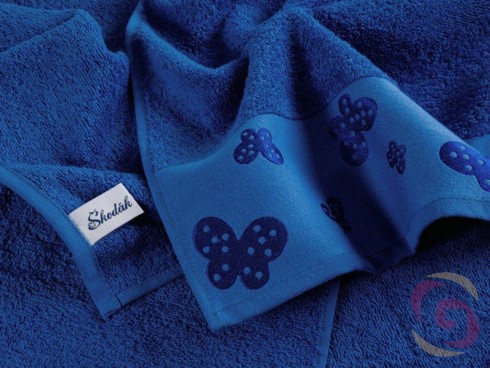 Froté uterák / osuška kráľovsky modrý - detail 2