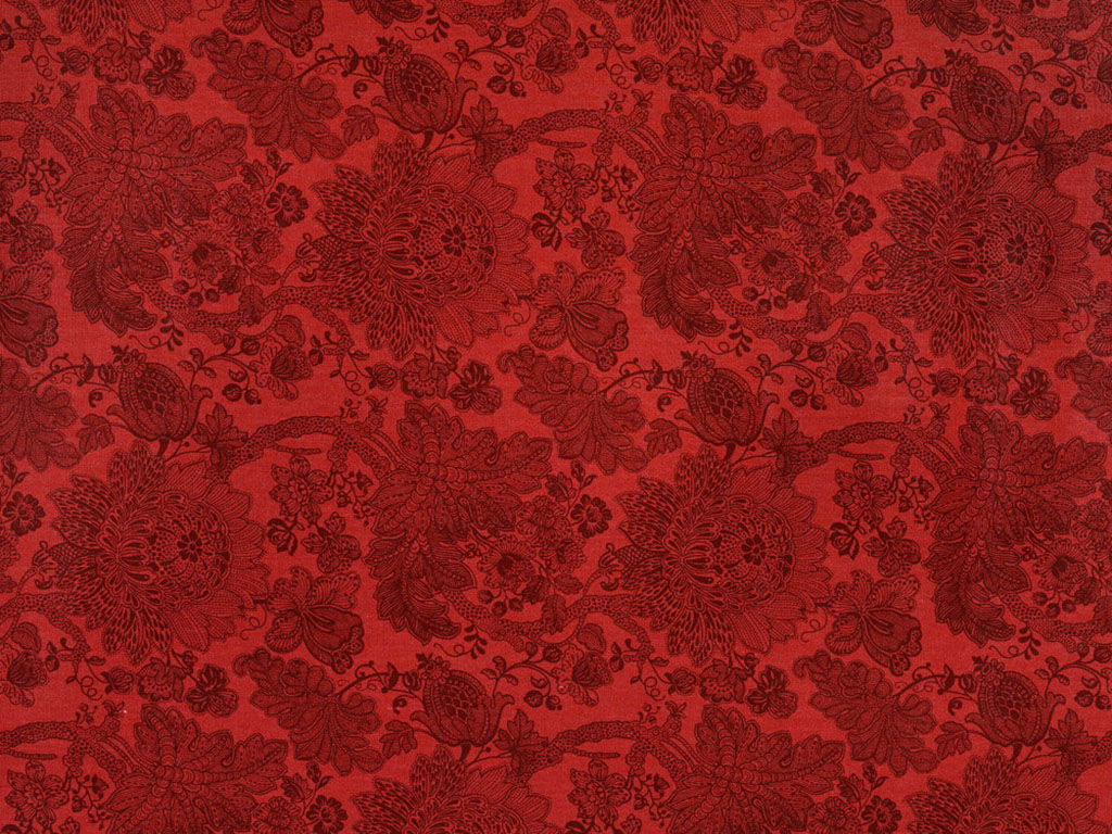 Bavlnená látka Mestral - červené kvety