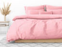 Francúzske bavlnené posteľné obliečky - svetlo ružové