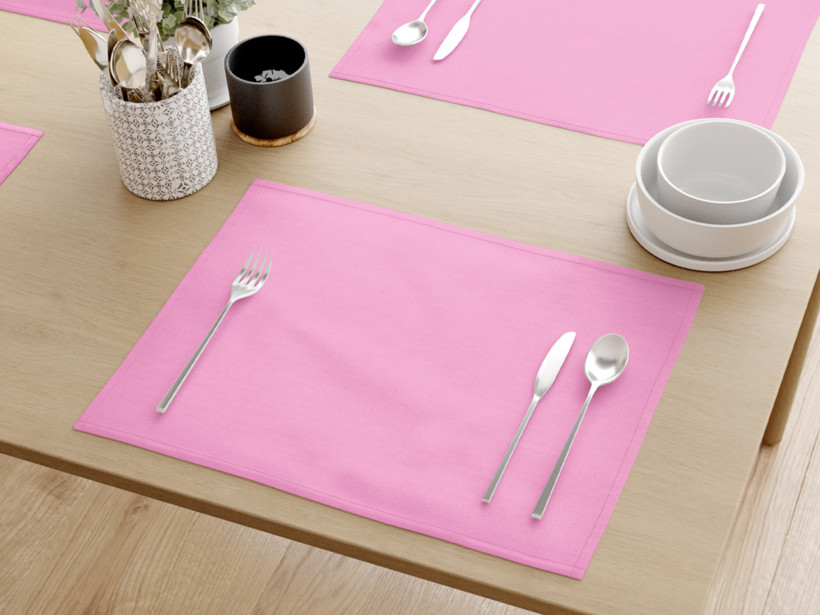 Prestieranie na stôl 100% bavlnené plátno - ružové - sada 2ks