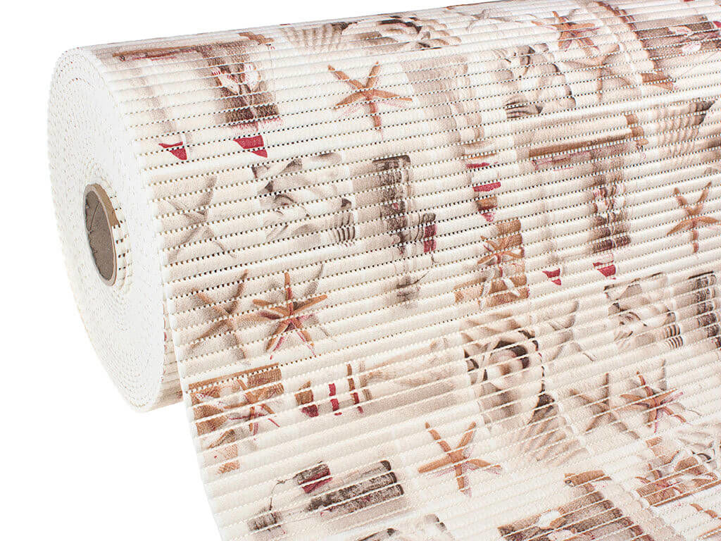 Kúpeľňová penová rohož - morské živočíchy - metráž šírka 65 cm