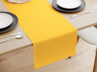 Dekoračný behúň na stôl LONETA - sýto žltý