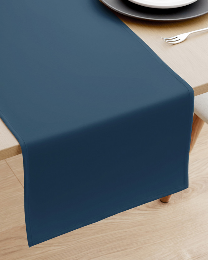 Behúň na stôl 100% bavlnené plátno - námornícky modrý