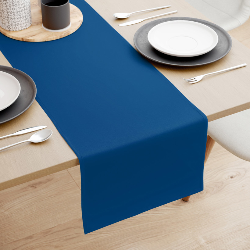 Behúň na stôl 100% bavlnené plátno - kráľovsky modrý