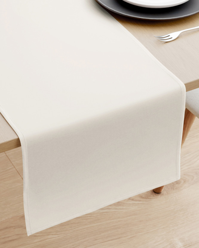 Behúň na stôl 100% bavlnené plátno - slonová kosť