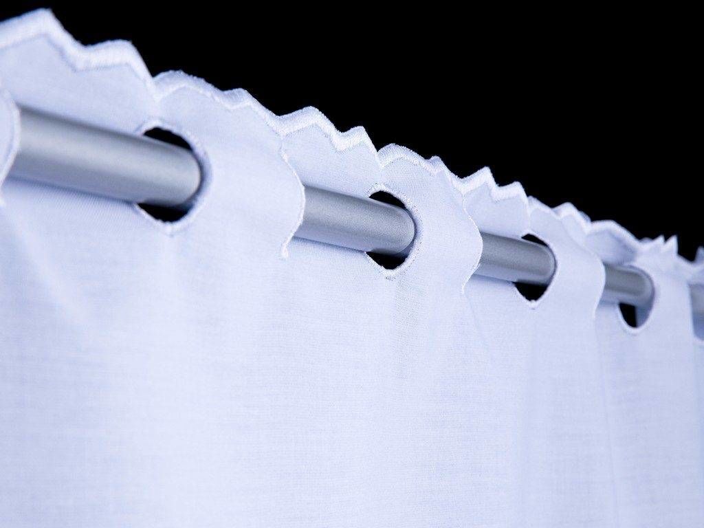 Luxusná vyšívaná vitrážková záclona - vzor 113190 - metráž
