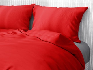 Bavlnené posteľné obliečky - ČERVENÉ