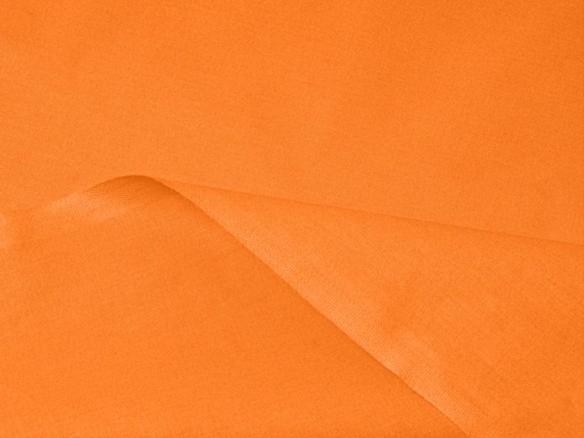 Bavlnená jednofarebná látka - plátno Suzy - oranžová