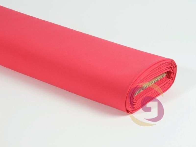 Dekoračná jednofarebná látka Rongo - ružovo-červená