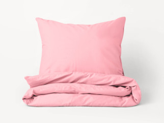 Francúzske bavlnené posteľné obliečky - svetlo ružové