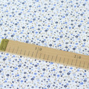 Bavlnené plátno Simona - drobné modré kvítí - metráž š. 150 cm