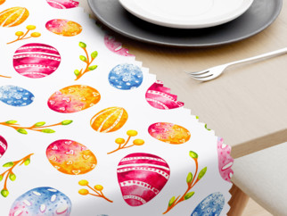 Teflónový behúň na stôl - veľkonočný motív farebných kraslíc