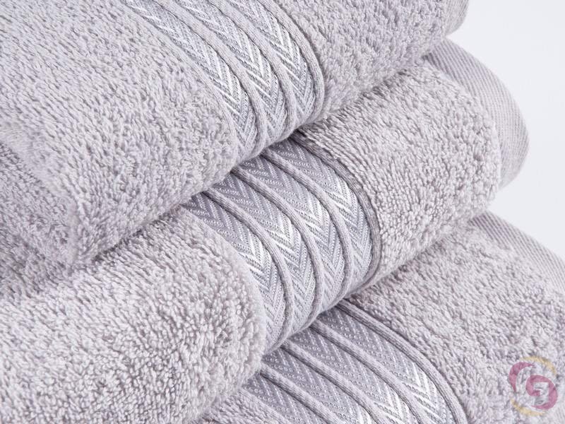 Froté uterák / osuška svetlo sivý - detail 2