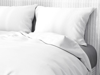 Bavlnené posteľné obliečky - BIELE