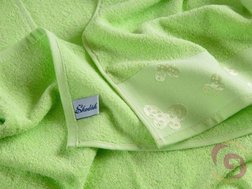 Froté uterák / osuška svetlo zelený - detail 2