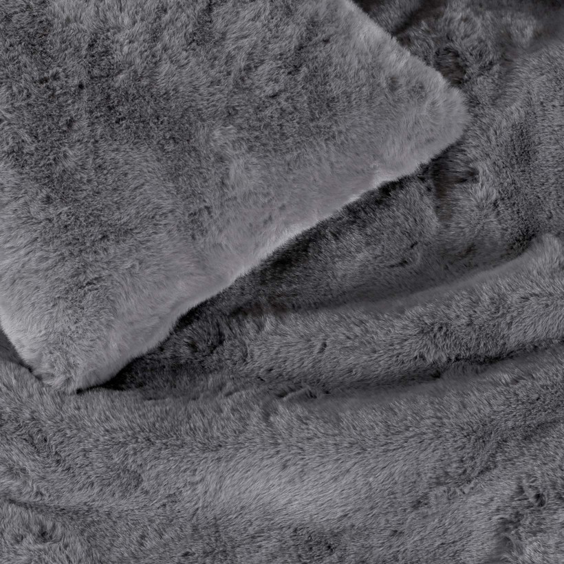 Luxusná deka z mikrovlákna - tmavo sivá