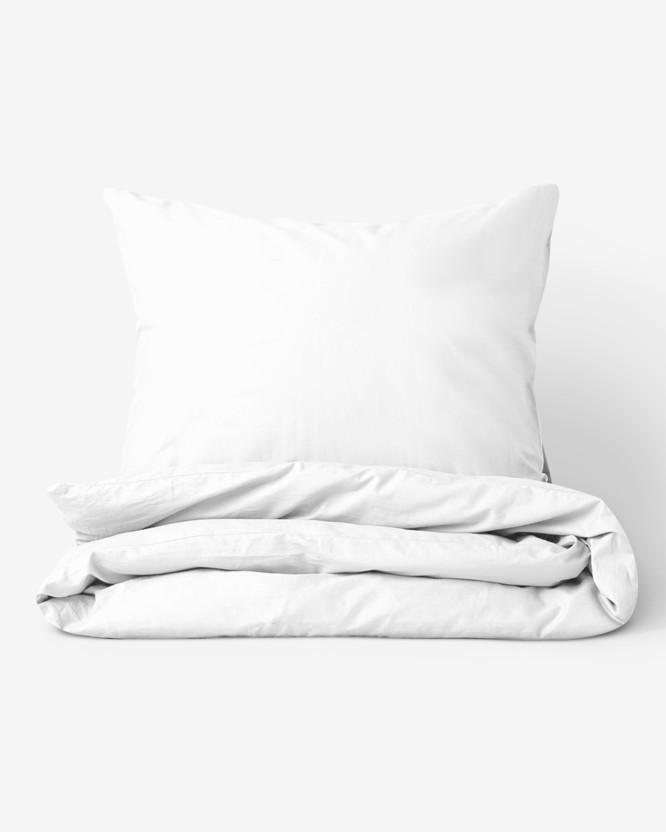 Bavlnené posteľné obliečky - biele