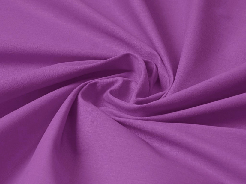 Bavlnená jednofarebná látka - plátno Suzy - fialová