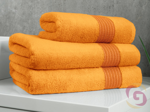 Froté uterák / osuška Mikro Exklusiv - oranžový