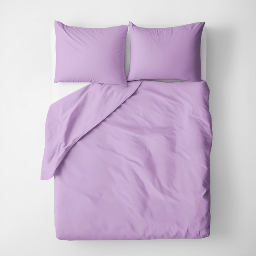 Bavlnené posteľné obliečky - lila
