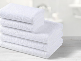 Hotelový froté uterák / osuška bez bordúry -  biely
