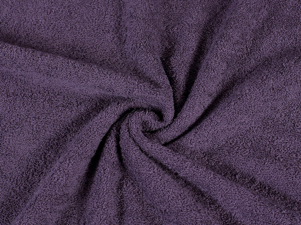 Obojstranné froté - tmavo fialové