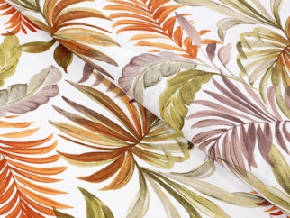 Dekoračná látka Loneta - farebné palmové listy - šírka 140 cm