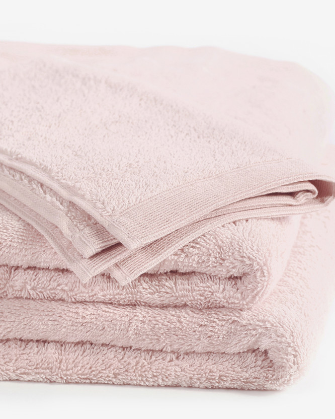 Modalový uterák/osuška s prírodným vláknom - pastelovo ružový