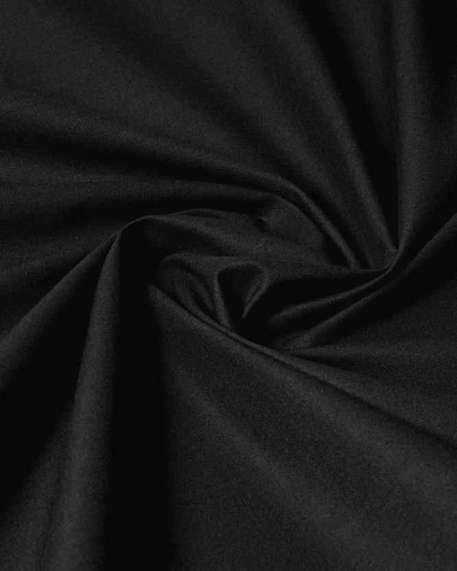 Bavlnená jednofarebná látka - plátno Suzy - čierna