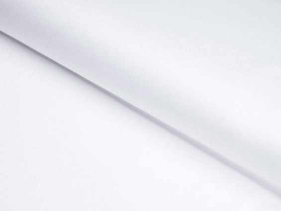 Bavlnený satén - biely - šírka 145, 220 cm